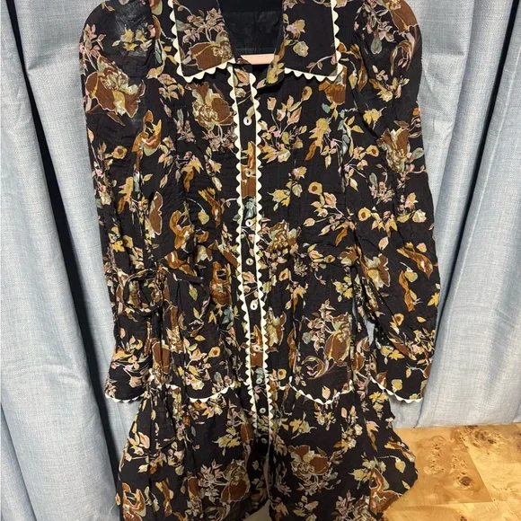 Entro Black Floral Dress - Picture 1 of 4
